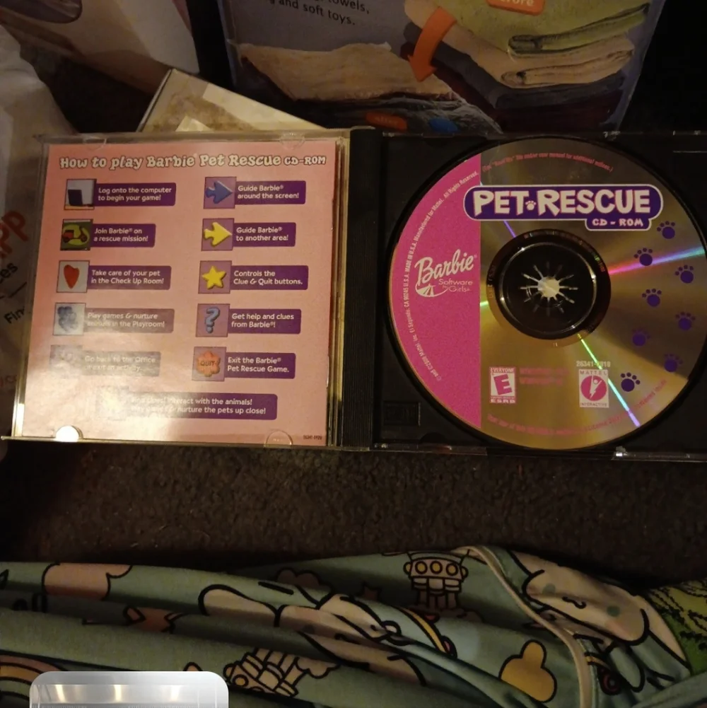 Barbie pet rescue CD rom
